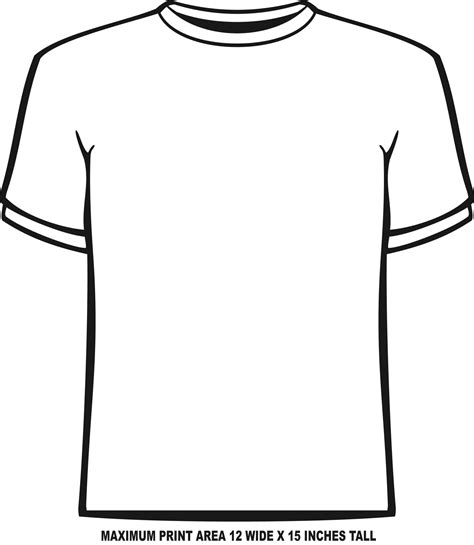 t shirt template printable